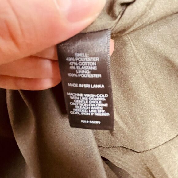 Express | Khaki Olive High-Waisted Pencil Skirt Career Workwear Size 12 | NWT - Picture 9 of 10